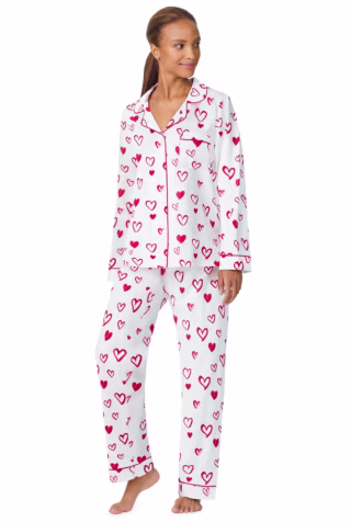 Love is in the Air Long Sleeve Classic Stretch Jersey PJ Set