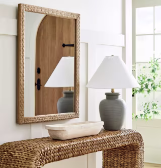 Woven Check Wall Mirror