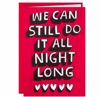 Do It All Night Long Funny Valentine's Day Card
