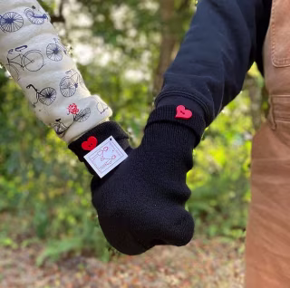 Couples Handholding Mittens
