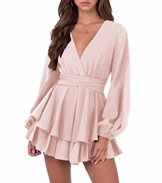 Nova In Sky Flowy Wrap Dress