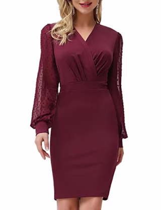 Grace Karin Long Sleeve Pencil Dress