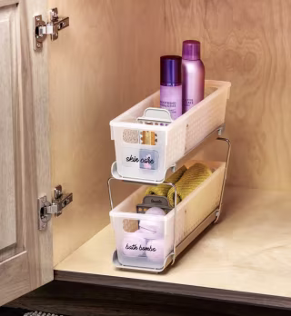 Mini Two-Tier Organizer with Dividers