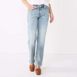 Sonoma Goods For Life Ultra High Rise Straight-Leg Jeans