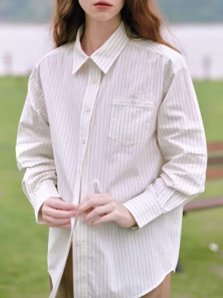 Kathy Casual Fashion Stripe Shirt