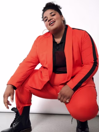 The Empower Colorblock Tux Blazer