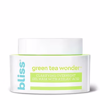 Bliss Green Tea Wonder Clarifying Overnight Gel Mask with Azelaic Acid, Deep Cleans and Visibly Tightens Pores | Award-Winning | Clean | Cruelty-Free | Paraben Free | Vegan | 1.7 oz