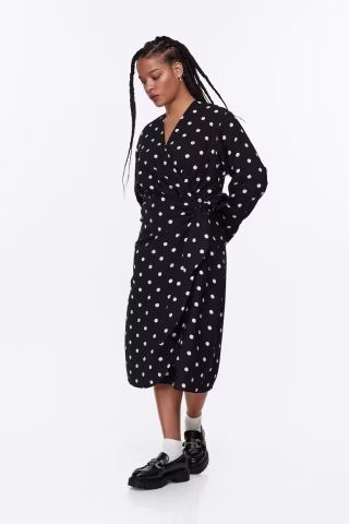 Tie-detail Wrap Dress