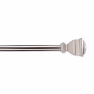 Simply Essential Napoleon 36-72" Adjustable Single Curtain Rod Set Brushed Nickel