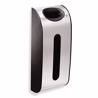simplehuman Wall Mount Grocery Bag Dispenser, Brushed Stainless Steel