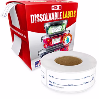 Mess Dissolvable Food Labels