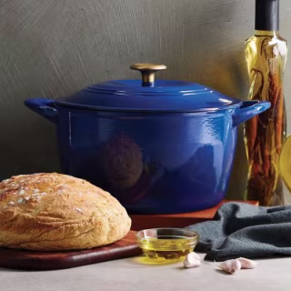 Tramontina 7-Quart Enameled Cast Iron Round Dutch Oven