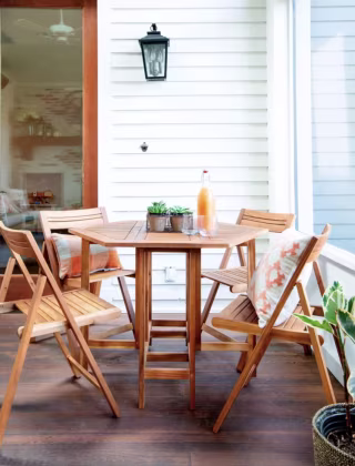 Hexagon 4-Person Outdoor Dining Set