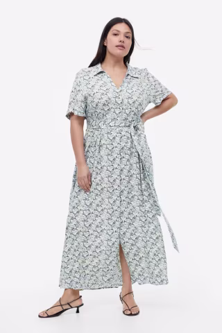 H&amp;M Tie Belt Shirt Dress