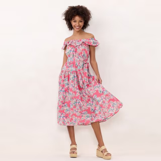 LC Lauren Conrad Off-the-Shoulder Dress