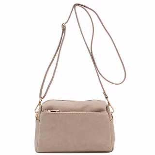 FashionPuzzle Triple Zip Crossbody Bag