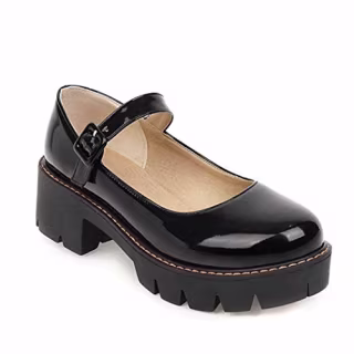 Mary Janes Platform Low Heel