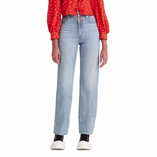 Levi's Women's High Waisted Straight Jeans, In A Pinch-Light Indigo, 27