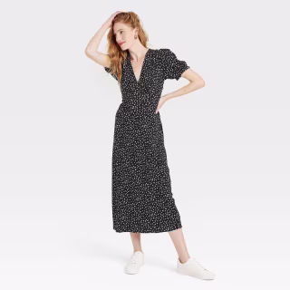 Women's Puff Short Sleeve Dress - A New Day