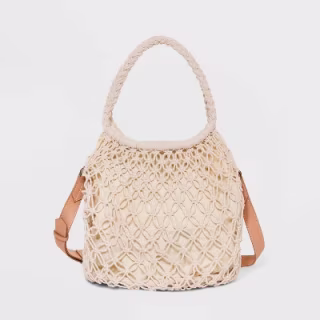 Crochet Crossbody Bag - Universal Thread(TM) Natural