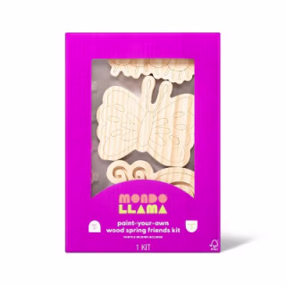 3pk Paint-Your-Own Spring Wood Friends Kit - Mondo Llama(TM)