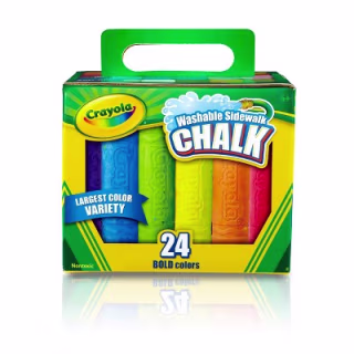 Crayola 24ct Washable Sidewalk Chalk - Bold Colors