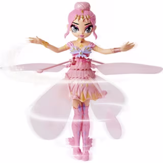 Hatchimals Pixies, Crystal Flyers Pink Magical Flying Pixie Toy Doll, Girls Gifts, Kids Toys for Girls Ages 6 and Up