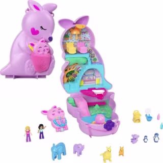 Polly Pocket Mama & Joey Kangaroo Purse Compact