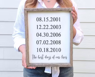 "The Best Days of Our Lives" sign