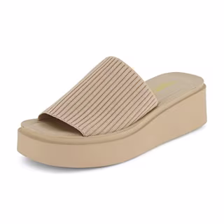 Cushionaire Women's Pim Knit Platform Sandal
