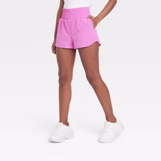 Women's High-Rise Woven Shorts 3.5" - JoyLab(TM) Berry Pink M