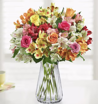 Roses & Peruvian Lilies