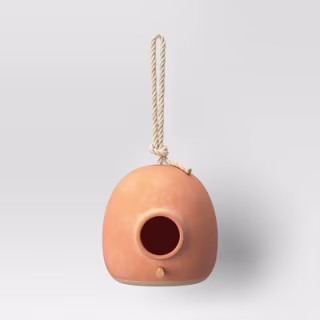 6" Ceramic Birdhouse Terracotta - Smith & Hawken(TM)