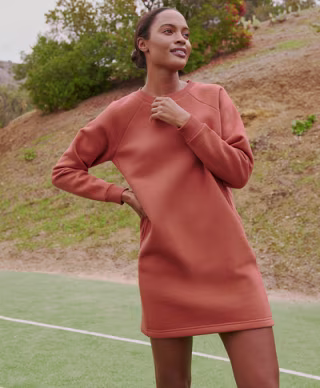 courtside sweatshirt dress