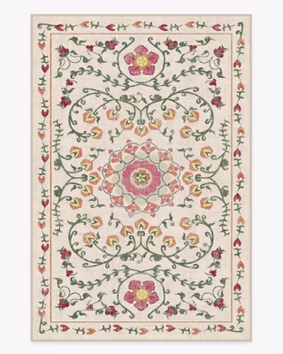 Suzani Coral Rug