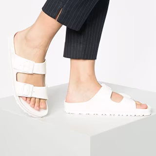 Birkenstock Unisex Arizona Essentials EVA White Sandals - 36 N EU/5-5.5 2A(N) US