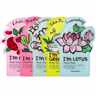 TONYMOLY I'm Real Radiance Sheet Mask Set, 5 Count