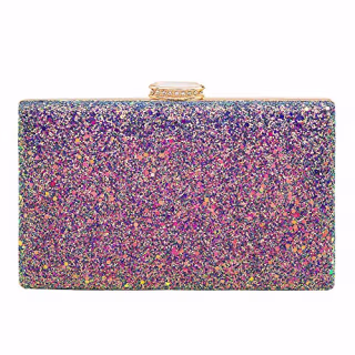 CARIEDO Women's Sparkling Clutch Purse Elegant Glitter Evening Bags Bling Evening Handbag for Dance Wedding Party Prom Bride