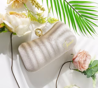 Double-Strap Velvet Clutch, Personalized Shoulder Bag, Christmas &amp; Holiday Gift, Removable Gold-Plated Chain Evening Clutch, Wedding Bag