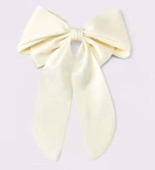 Satin Bow Hair Barrette