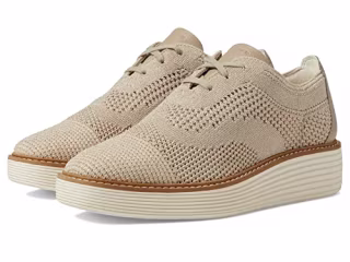 Cole Haan Original Grand Platform Stitchlite Oxford Rye Knit/Ivory 8 B (M)