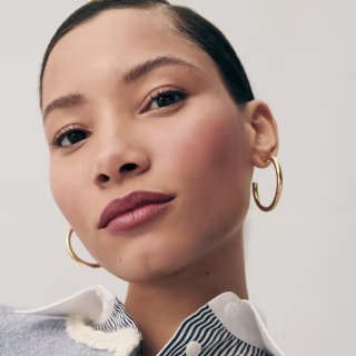 Gold hoop earrings