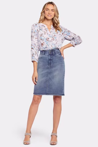 High Waist Denim Skirt