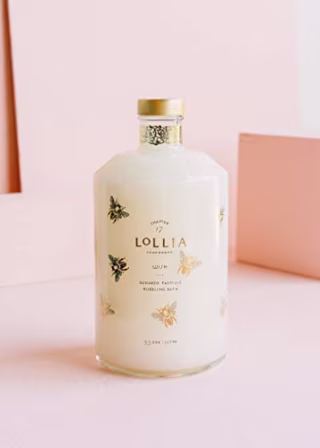 Lollia Wish Bubble Bath | Relax Body, Mind & Soul with A Fragrant Escape | Gentle & Moisturizing | Hydrating Ingredients | 33.8 fl oz / 1 L