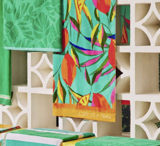 'Life is a Peach' Beach Towel