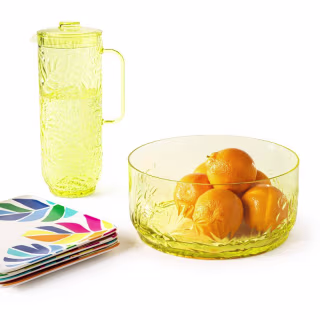 Acrylic Serving Bowl Yellow