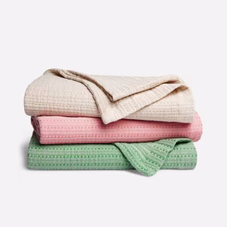 Brooklinen Lightweight Textured Throw Blanket