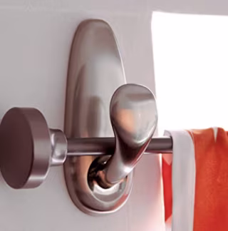 Large Brushed Nickel Metal Hook
