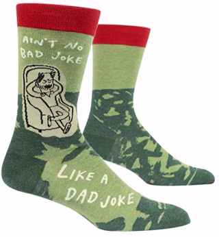 Blue Q Funny Men's Crew Socks