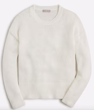 Relaxed Cotton-Linen Beach Sweater